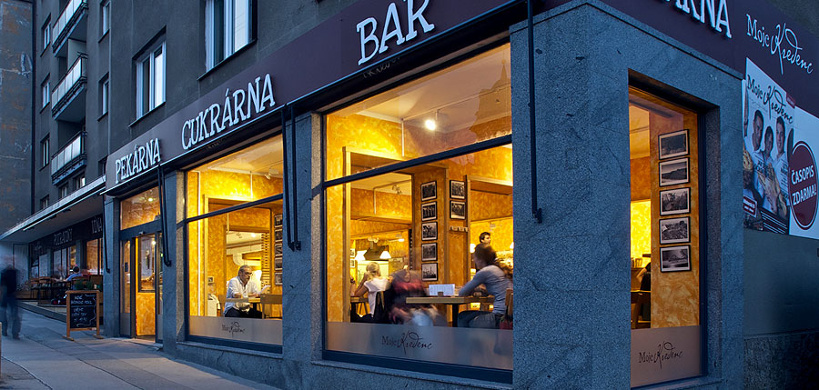 Prodejna delikates, pekárna, cukrárna, bistro Bělohorská